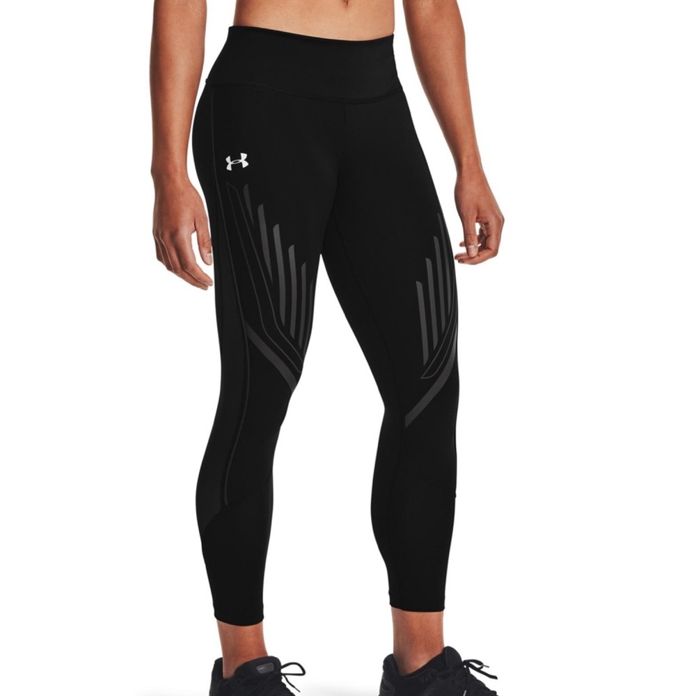 Under Armour UA Black Court Qualifier Speedpocket Graphic Leggings XL